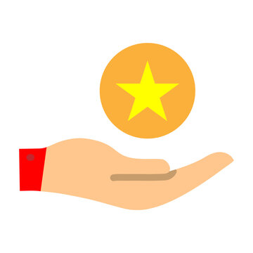 Rating Vector Flat Icon Design