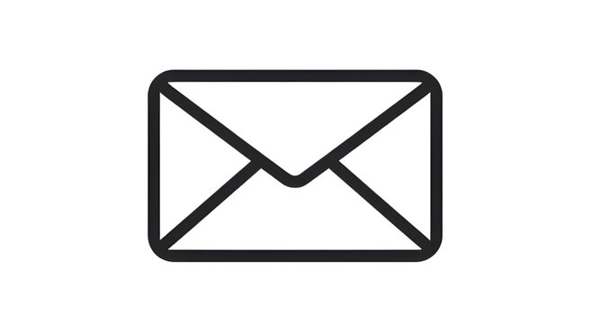 mail icon vector illustration, flat envelope symbol design, email communication graphic, modern message icon artwork, digital inbox vector symbol, minimalist contact illustration, notification app ico