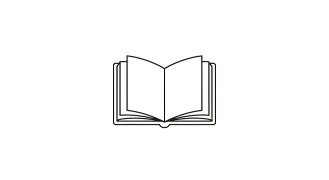 Open Book Icon Vector Illustration