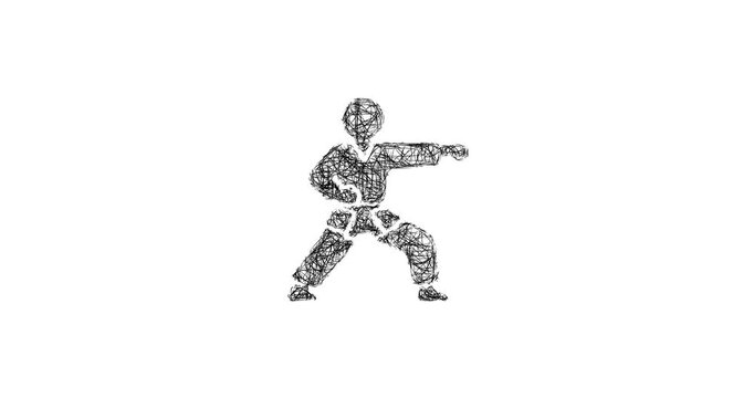 Sketch kata icon animation - smooth progressive reveal