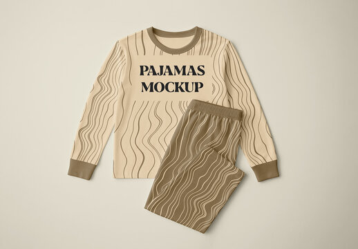Pajamas Set Mockup