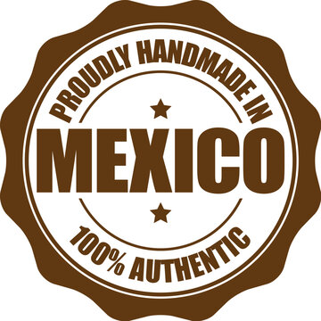Proudly Handmade in Mexico Vector Badge
