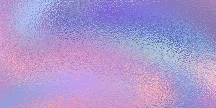 Iridescent holographic rainbow foil background with pastel pearlescent gradient metal texture