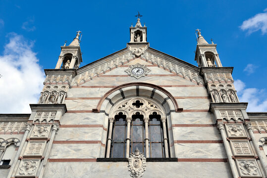 Sanctuary of Our Lady of Montallegro, located on the hills above Rapallo italy