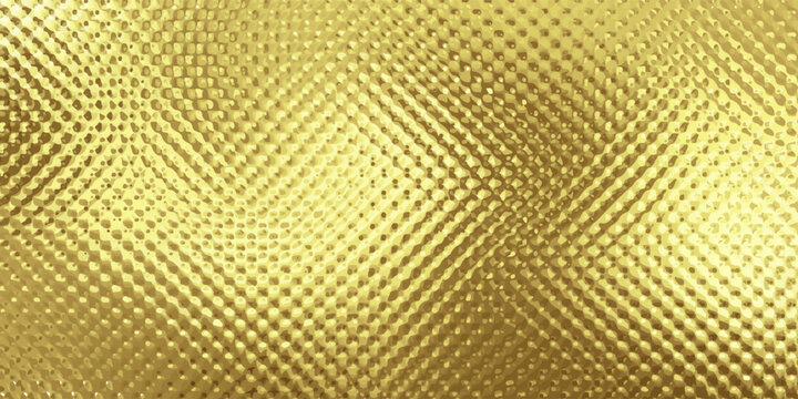 Vector iridescent gold holographic chrome foil vaporwave background texture vector pattern. Trendy pearlescent pastel rainbow prism effect. Corrugated ribbed privacy