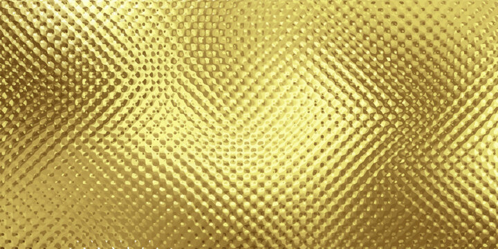 Vector iridescent gold holographic chrome foil vaporwave background texture vector pattern. Trendy pearlescent pastel rainbow prism effect. Corrugated ribbed privacy