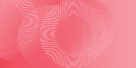 Obraz premium Abstract modern gradient horizontal template background. Trendy bright circle lines creative design.