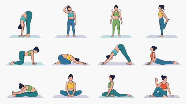 Embrace the serenity of mindful movement and holistic wellness through a series of yoga poses, where each posture is a testament to the body's strength and the mind's clarity.