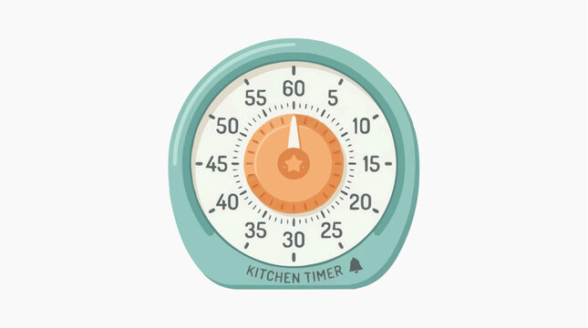 A vintage kitchen timer, its hands poised, showcasing a moment of time measurement, perfectly capturing the essence of culinary timing. 