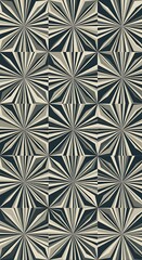 Fototapeta premium Geometric Patterned Tile Design with Radial Symmetry.