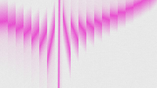 Abstract grainy background with vertical gradient stripes in vibrant fluorescent pink fading into soft pink mist, on a textured white base. 