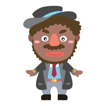 Man flat design