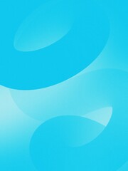 Fototapeta premium Blue vibrant modern poster design 3D gradient squiggle loop path, curvy wave shape abstract background