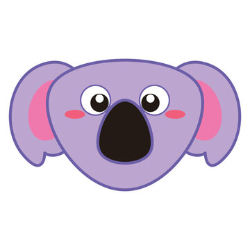 Cute koala head