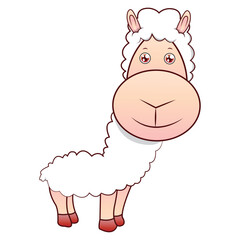 Fototapeta premium Cute Alpaca
