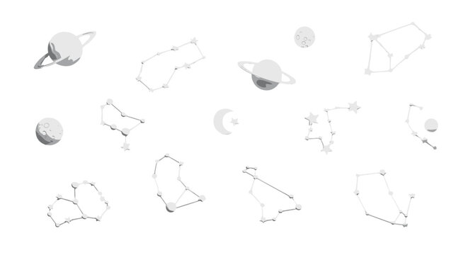 Collection of various 3d molecular and chemical structures