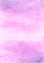 Fototapeta premium Lavender and Amethyst Purple Watercolor Background with Soft Pink Gradient and Mineral Texture