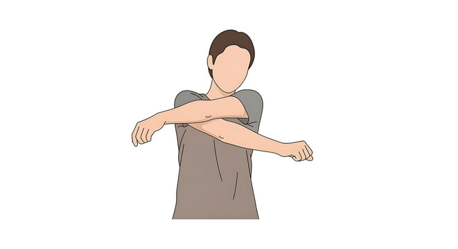 Stretching, exercise, fitness, illustration, man, workout, warm-up, flexibility, health