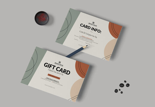 Gift Card Template Layout