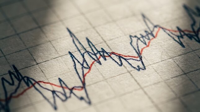 Handwritten temperature data chart analysis concept.