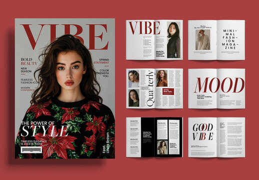 Minimal Fashion Magazine Layout Template