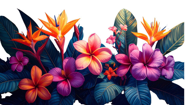 flores tropicales png