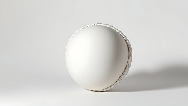 Sphere bulging from a stretched elastic membrane, creating tension.