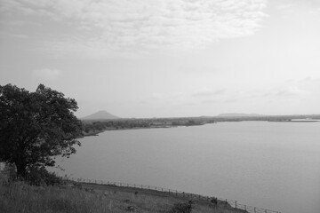 Fototapeta premium misty morning on the river