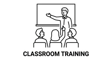 Fototapeta premium Vector graphic illustration of Teacher explaining in classroom with students Vector