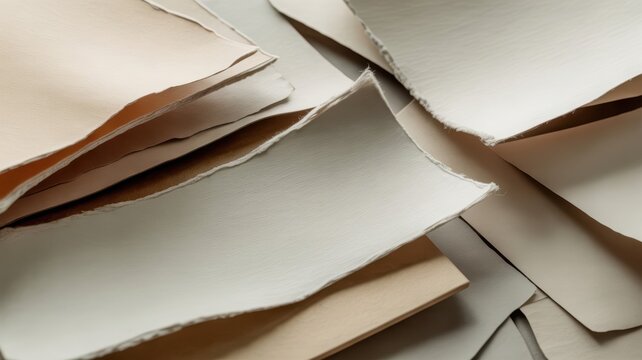 Torn Paper Texture Background for Graphic Designers Close Up