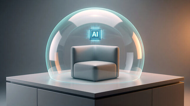 AI Quiet Workstation Deep Work Bubble for Deep Work SaaS Pitch