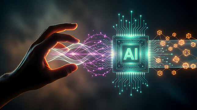 AI Sign Language Translation Hand Gesture to Ribbon Wireframe for Accessibility Pitch