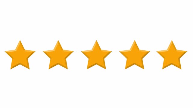 star rating animation with alpha channel.
