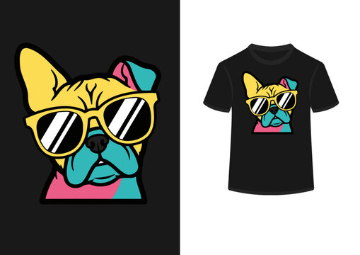 french bulldog tshirt design
