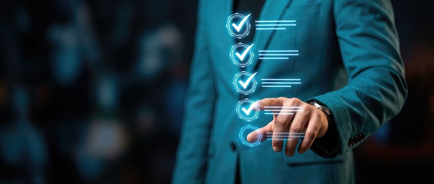 Efficient task management implementation office setting digital interaction professional environment close-up view productivity optimization strategies