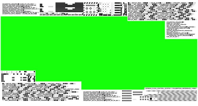 Futuristic HUD interface frame with green screen chroma key for video editing