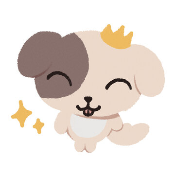 귀여운 강아지 little dog cartoon charactor 