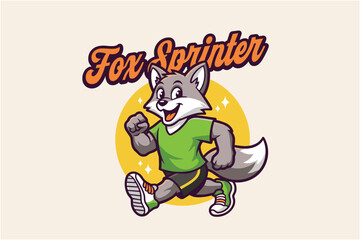 Naklejka premium Fox Sprinter logo