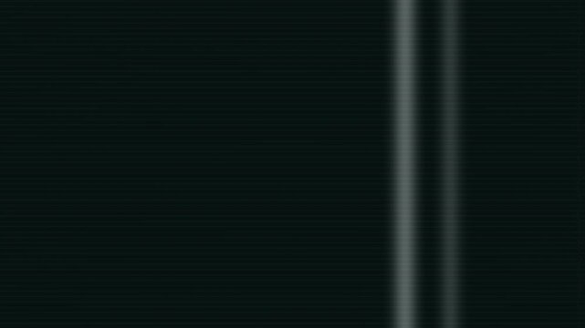 Dark animated CRT scanline texture with subtle green horizontal lines, soft flicker, vertical light beam, and retro screen glow.