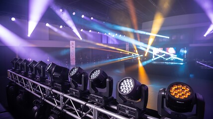 Empty music concert stage