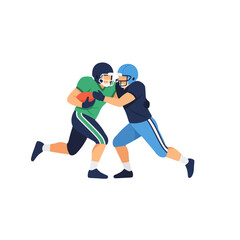 Obraz premium American Football Defensive tackle stopping a runner Vector
