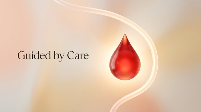 World Blood Cancer Day Awareness Concept with Red Drop
