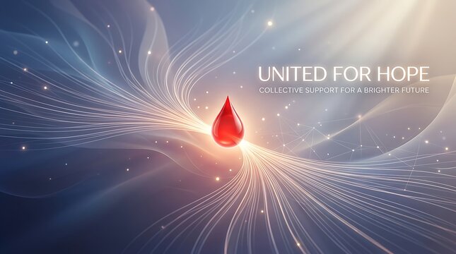 World Blood Cancer Day United For Hope Concept Background