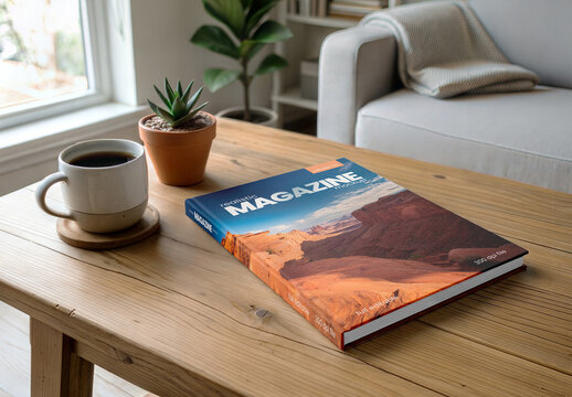 Hardcover-Buch Mockup for Editorial Layout and Brand Communication