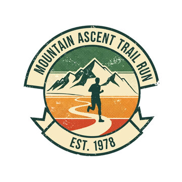 Mountain Ascent Trail Run logo design.