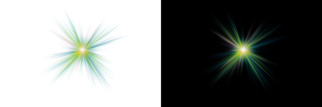 Sunrays. Sun burst. Glowing sunburst radient flare. Glowing star with rays. Bright glowing stars.