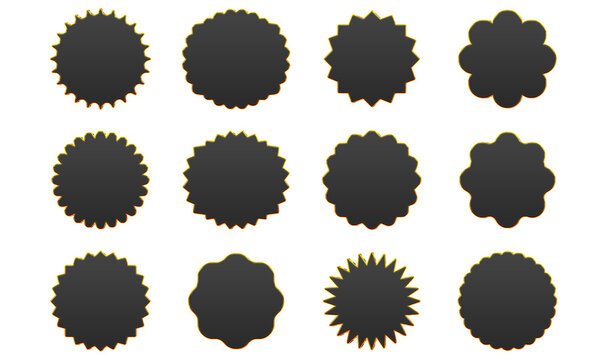 Decorative blank award badge
