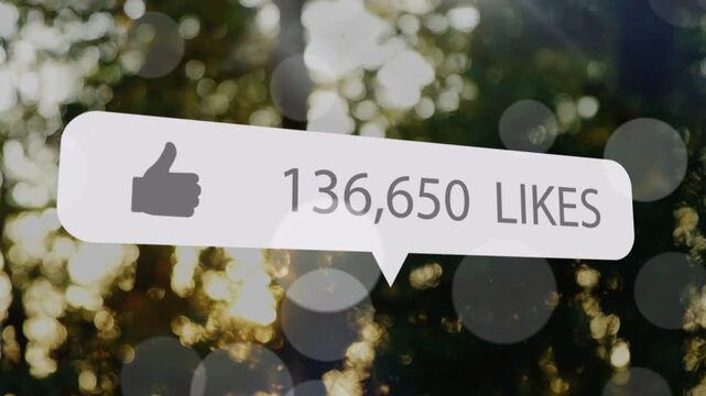 Rounded likes bubble on appearing, expanding, updating counts to 679,402, showing rising engagement