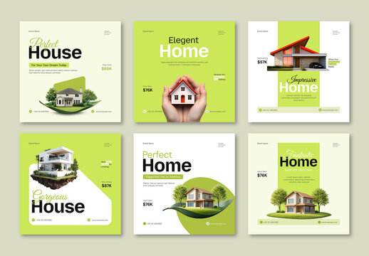 Real Estate Social Media Post Layouts