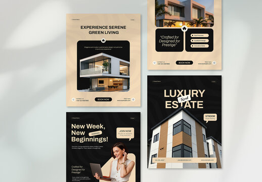 Luxury Real Estate Instagram Ads Template